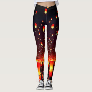Ljuskonst på lykttfestens natt leggings