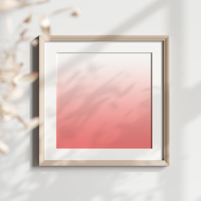 Ljuskorallagg Poster (Blank gradient design ready for your monogram text.)