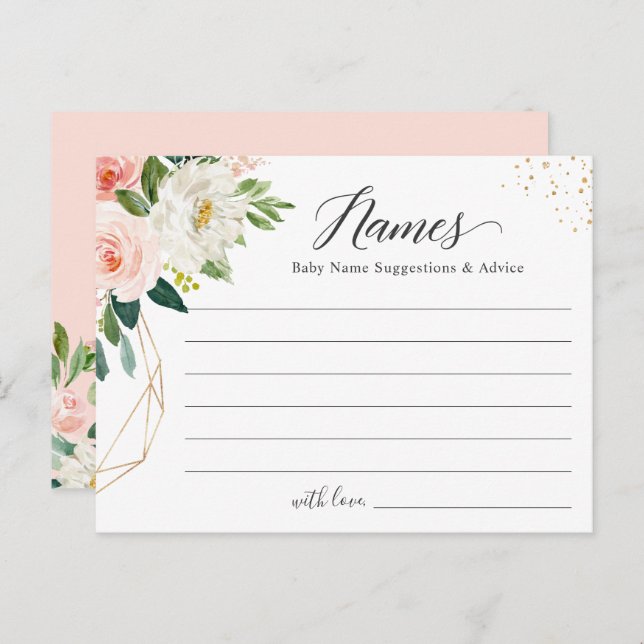 Ljuskorgkort för babyåda i Baby Namn Vykort (Fram/baksida)