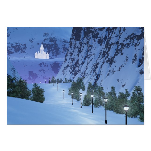 Ljuskortspass Hälsningskort (Framsidan Horizontal)