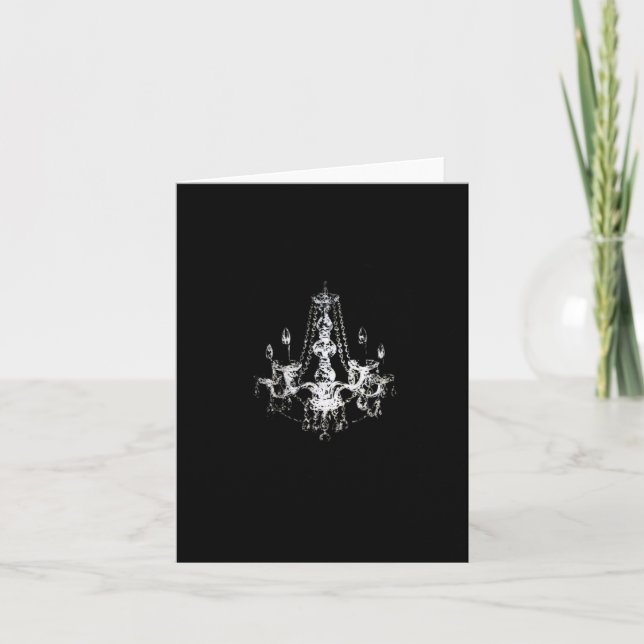 Ljuskrona Elegans ~ Kort / Inbjudningar (Framsida)