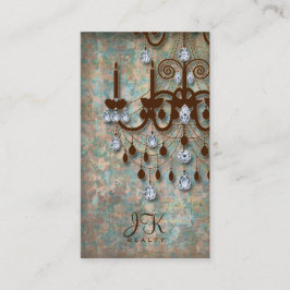 Ljuskrona för damast för visitkort