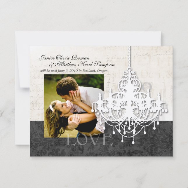 Ljuskrona Spara datum-anmälningar Inbjudningar (Framsida)