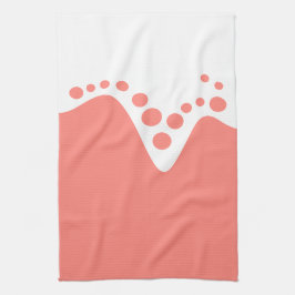 Ljuskvåg och bubblor i laxRosa Kökshandduk