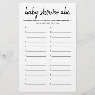 Ljuskvisningsspel ABC - minimalistiskt babyvisning