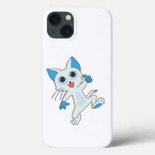 LJUSKYLKET CYAN KITTEN MED BLUE ÖGA, ÖRON