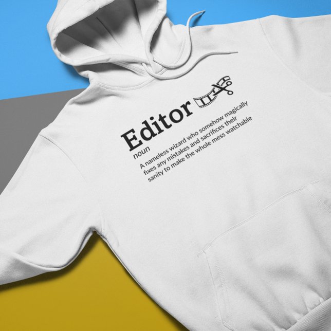 Ljusläge för redigerardefinition - Film-/videoredi Hoodie (Skapare uppladdad)