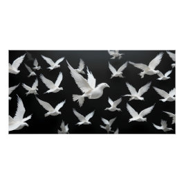 Ljuslås i Mörk Void Perfect Poster