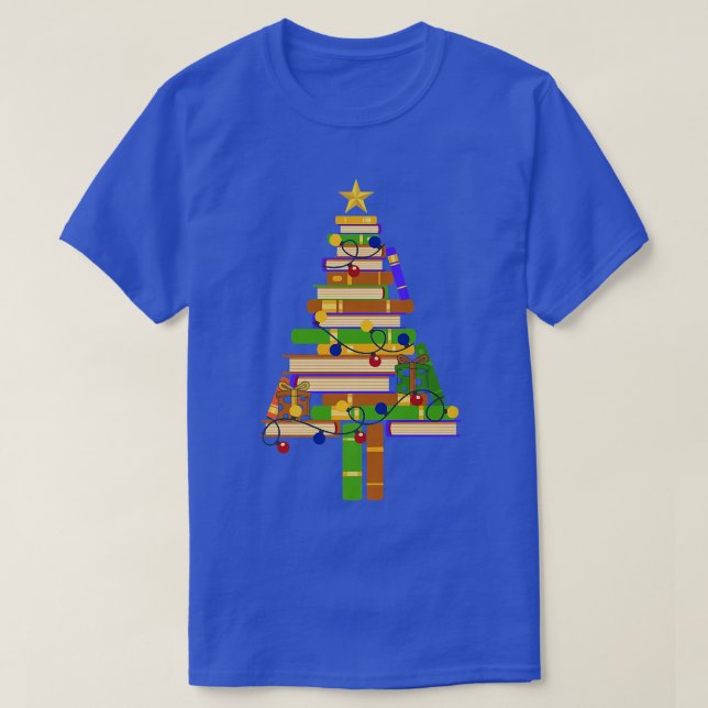 Ljusläsning av bok i Träd, Bokar Biblioteksfamilj  T Shirt (Design framsida)