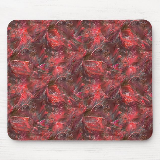 Ljuslättnad i struktur med röd vax musmatta (Framsidan)