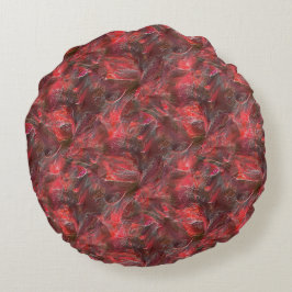 Ljuslättnad i struktur med röd vax rund kudde