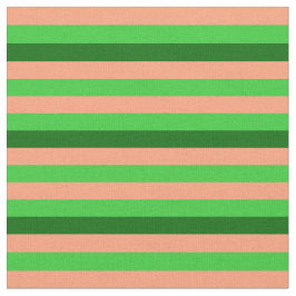 Ljuslax, Lime Green och Mörk grönt Rand Tyg