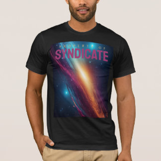 Ljuslevande Abstrakt Kosmisk Galax Rymd T Shirt
