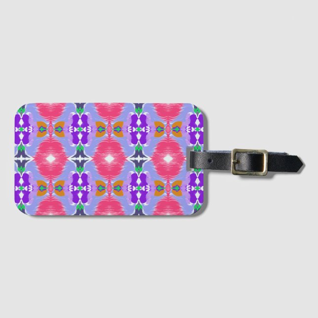 Ljuslevande Aurora Kalejdoskop Elektrisk Blomning Bagagebricka (Framsida horisontal)