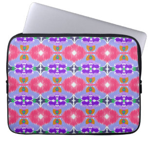 Ljuslevande Aurora Kalejdoskop Elektrisk Blomning Laptop Fodral
