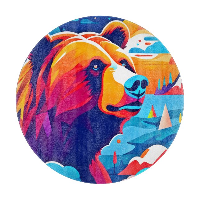 Ljuslevande björn, månbelyst scen (Framsidan)