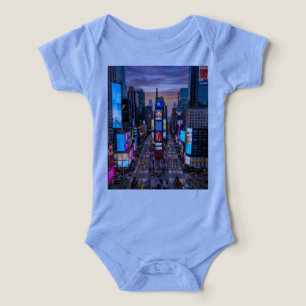 Ljuslevande Times Square New York Cityscape Baby B T Shirt
