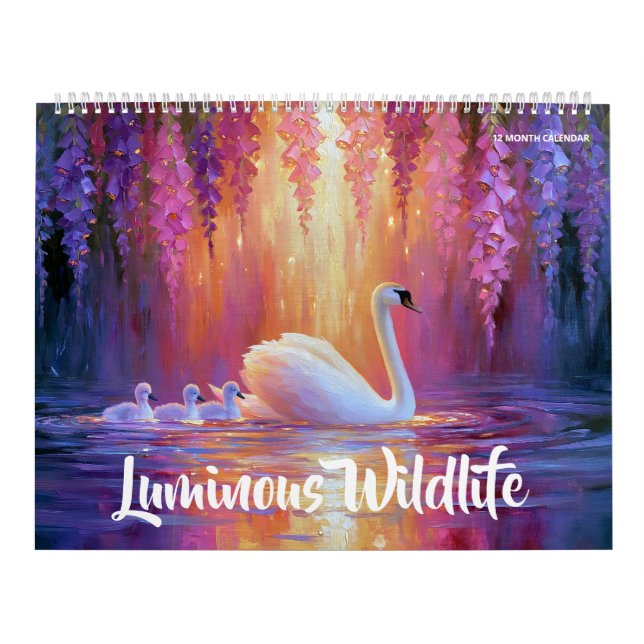 Ljuslevande vilda djur kalender (Omslag)