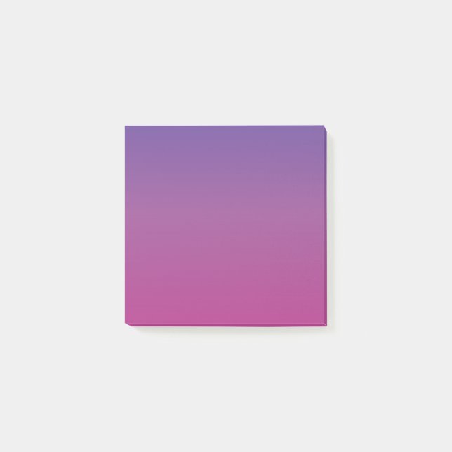 Ljuslila till rosa gradient post-it block (Framsida)