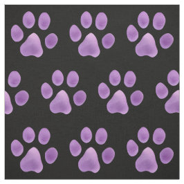 Ljuslila tyg med tryck av tassavtryck per yard