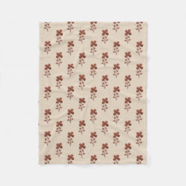 Ljuslinen Se Blommönstret Fleece Blanket
