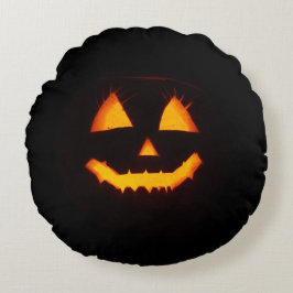 Ljuslykta Jack O Lantern Rund Kudde