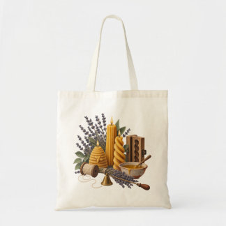 Ljusmakare Lavendel Workshop Canvas Toteväska Tygkasse
