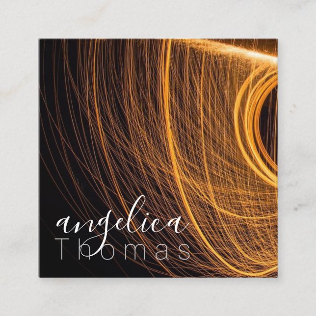 Ljusmålarfärg för abstrakt | Uttrycklig Fyrkantigt Visitkort (Framsida)