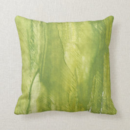 Ljusmålarkonst för grönt kudde