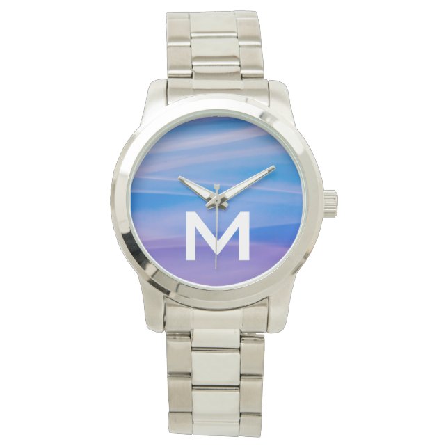 Ljusmålarspår för abstrakt färg armbandsur (Framsida)