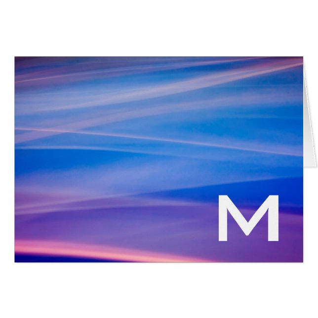 Ljusmålarspår för abstrakt färg hälsningskort (Framsidan Horizontal)