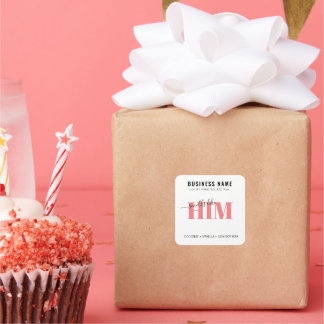 Ljusmärkesetiketter Fyrkantigt Klistermärke