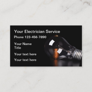 Ljusmodern elektricitet visitkort