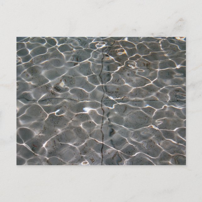 Ljusmönster på vatten vykort (Framsida)