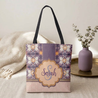 Ljusmönster Totebag Tygkasse