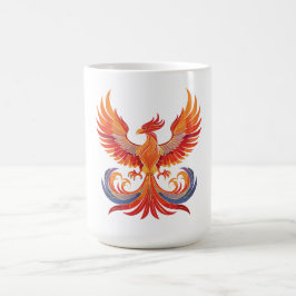 Ljusmytologisk Fantasy Fenixfågel Kaffemugg