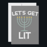 Ljusna Menorah Chanukka Inbjudningar<br><div class="desc">Ljusna Menorah Chanukka</div>