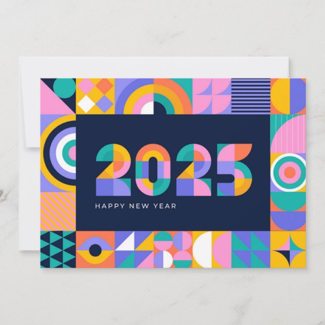 Ljusnande 2025 Nyår Julkort (Framsida)