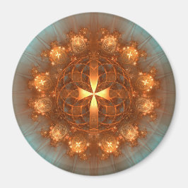Ljusnande Kors Mandala Magnet