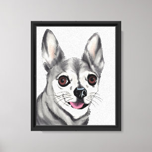 Ljusnande ögon, lyckligt hjärta canvastryck