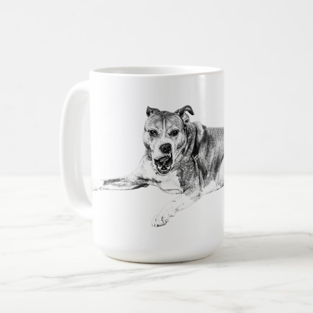 Ljusnande ögon, vilsamma klunkar kaffemugg (Framsida vänster)