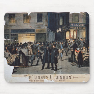 "Ljusnollan" London (färglithoen) Musmatta
