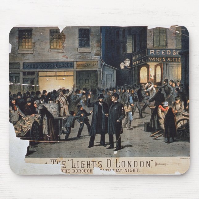 "Ljusnollan" London (färglithoen) Musmatta (Framsidan)