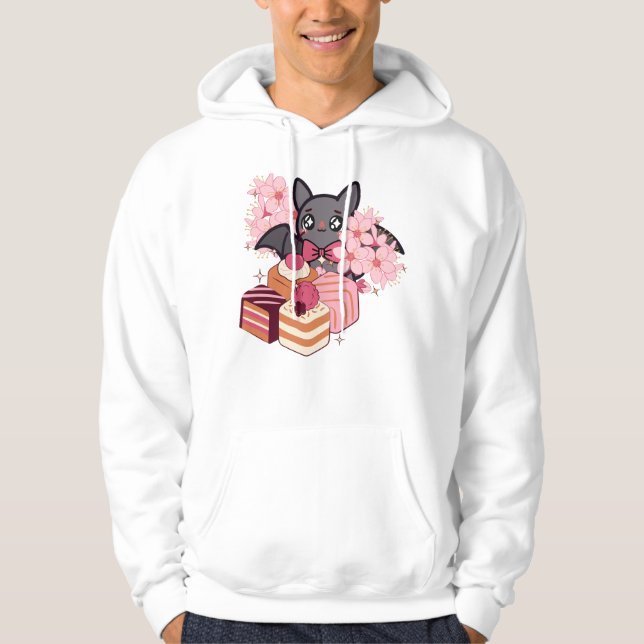 Ljusögon Fladdermus och Turturval Hoodie (Framsida)