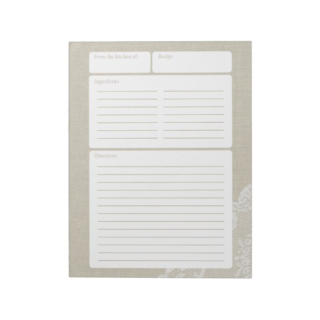 Ljusöverlappning för mottagarsidan och Snöre Anteckningsblock (Roterad)