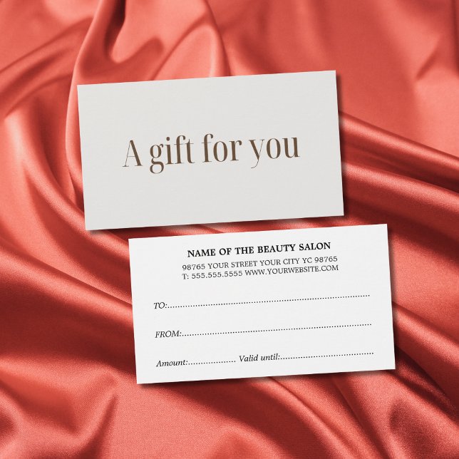 Ljuspastellsalon för minimal Elegant Visitkort (Skapare uppladdad)