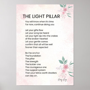 Ljuspelaren - Awakening Dikt Poetry Poster