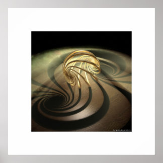 Ljusprojektion genom Loxodrome Poster