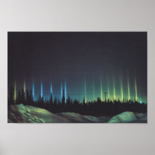 Ljusreflektioner i alaska poster