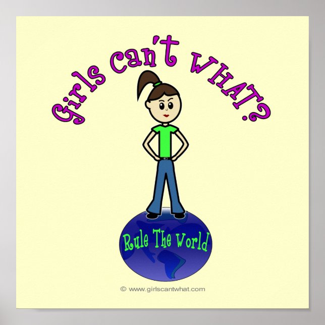 Ljusregel World Girl Poster (Framsidan)